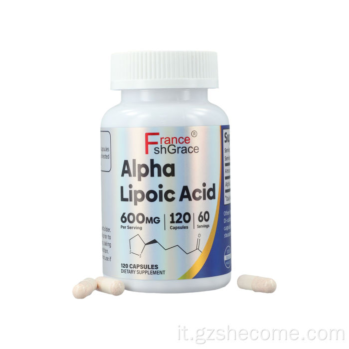 Supplementi di acido alfa lipoico con estratto di semi di uva